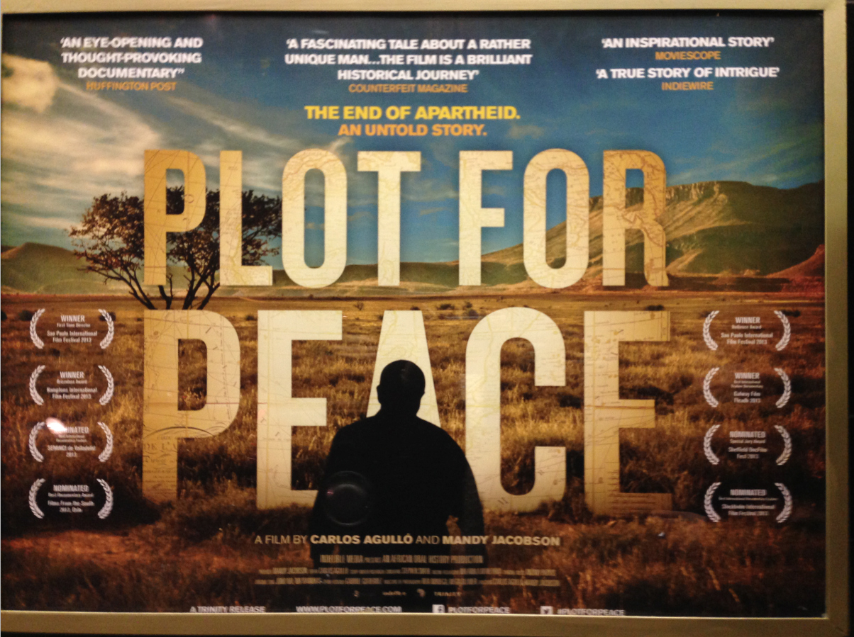 Plot for Peace poster at the London Première