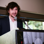 Carlos Agullo during its speech at the Palm Springs International Film Festival brunch